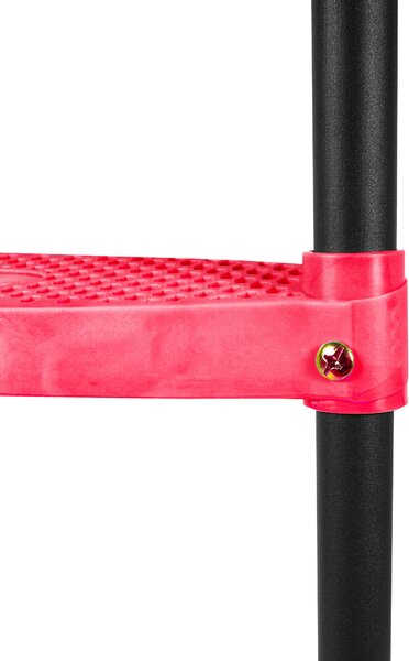 Aga Žebřík k trampolíně 305 - 430 cm Černý/Červený