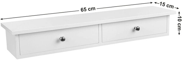 VASAGLE LWS65WT Závěsná skříňka