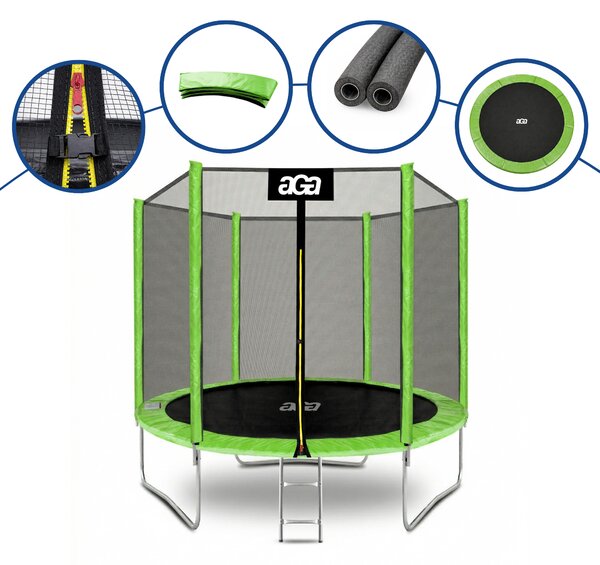 Aga SPORT TOP 250 cm Light Green + ochranná síť + žebřík