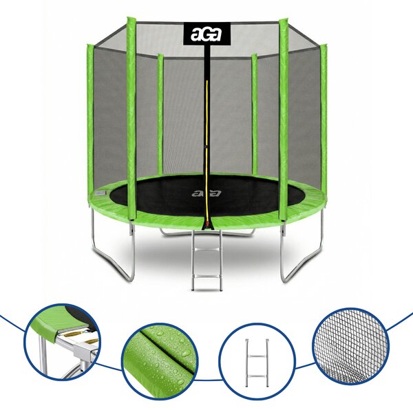 Aga SPORT TOP 250 cm Light Green + ochranná síť + žebřík