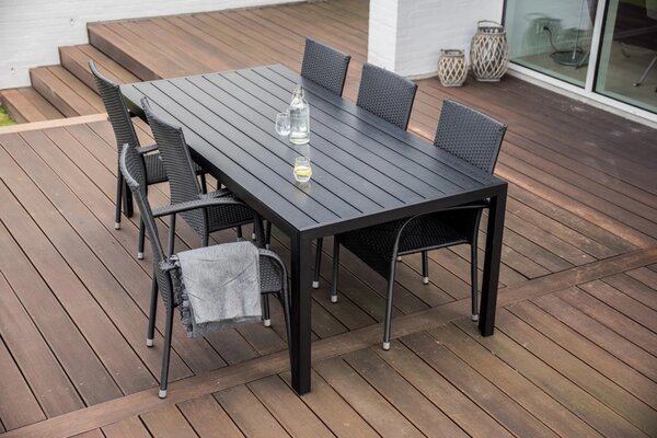Nábytek na zahradu ratan - stůl VIKING XL + 6x židle PARIS