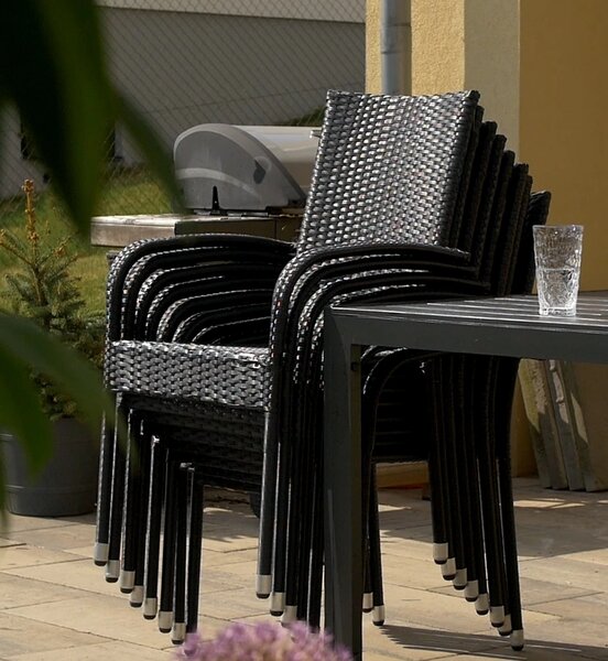 Nábytek na zahradu ratan - stůl VIKING XL + 8x židle PARIS