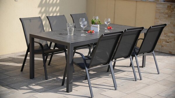 Zahradní jídelní set VIKING XL 190cm + 6x židle RAMADA