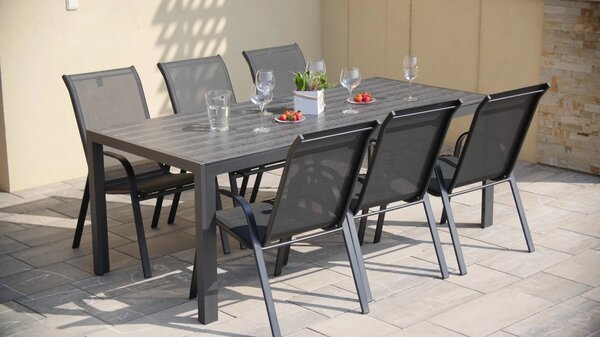Zahradní jídelní set VIKING XL 190cm + 6x židle RAMADA