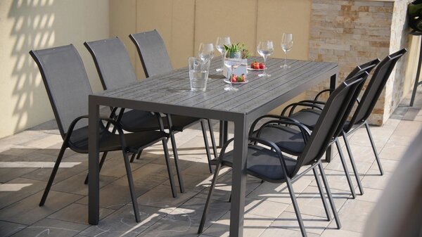 Zahradní jídelní set VIKING XL 190cm + 6x židle RAMADA
