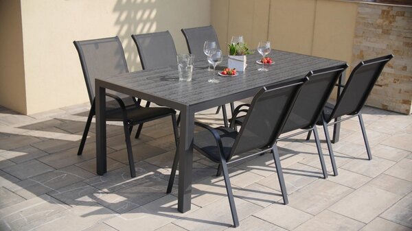 Zahradní jídelní set VIKING XL 190cm + 6x židle RAMADA