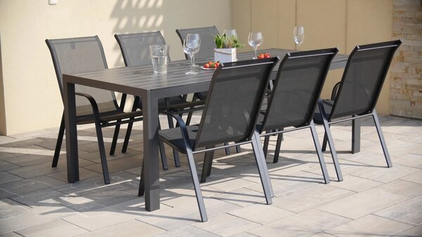 Zahradní jídelní set VIKING XL 190cm + 6x židle RAMADA