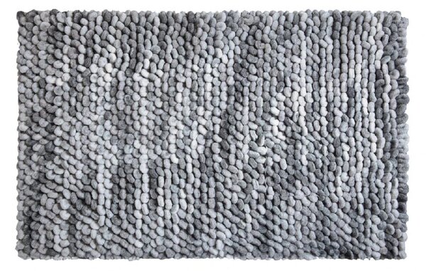 LineaDue PUNTO - Koupelnová předložka stříbrná šedá Rozměr: 70x120 cm