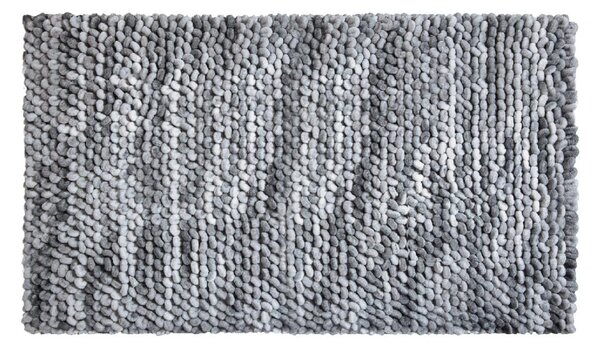 LineaDue PUNTO - Koupelnová předložka stříbrná šedá Rozměr: 70x120 cm