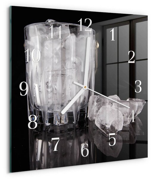 Skleněné hodiny Led zskb-30x30-00087128