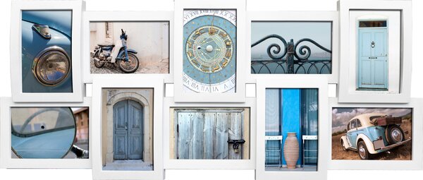 RÁM NA OBRAZOVÉ KOLÁŽE, 10 foto 10 cm x 15 cm - Fotorámečky na více fotek