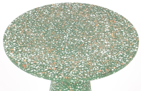 Zelený terrazzo odkládací stolek ZUIVER VICTORIA 41 cm