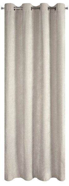 ZÁVĚS NA KROUŽCÍCH NILO 140X250 CM BÉŽOVÁ