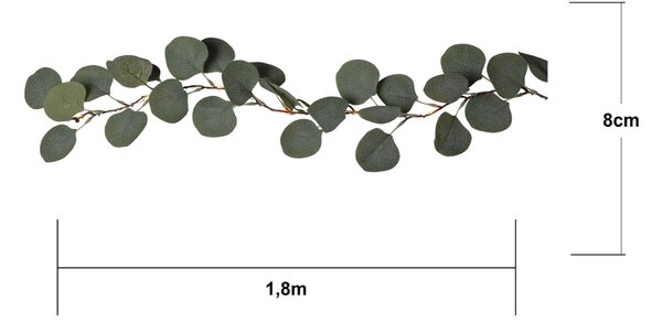 Světelná LED girlanda Eucalyptus 180 cm