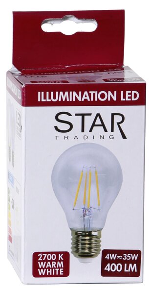 LED žárovka E27 A60 Clear