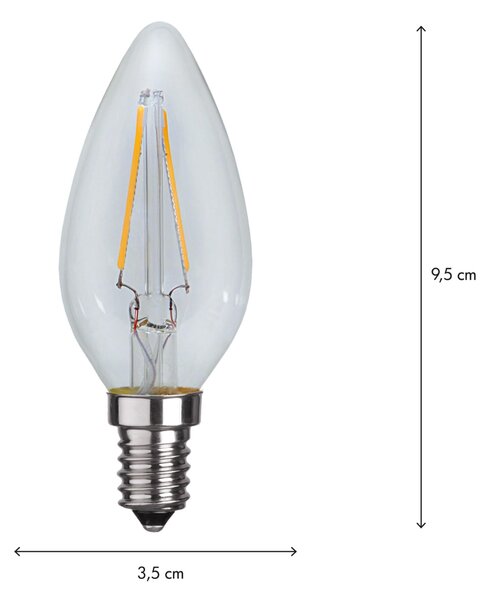 LED žárovka E14 C35