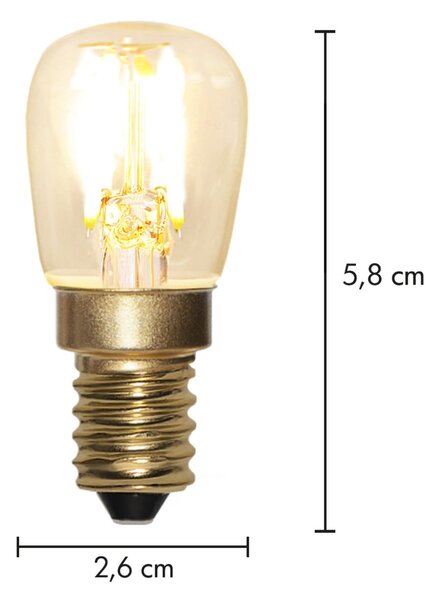 LED žárovka E14 ST26 – stmívatelná
