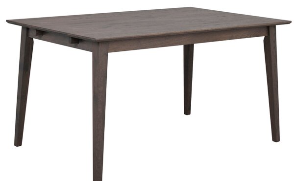 Tmavě hnědý dubový jídelní stůl ROWICO FILIPPA 140 x 90 cm