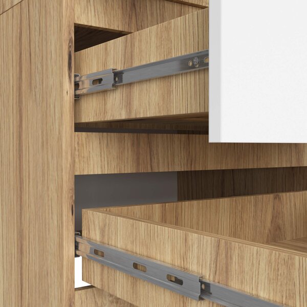 Ak furniture Šatní skříň STAR 60 cm dub artisan/bílá
