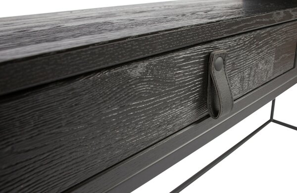 -25 % Dny MOMENTI– WOOOD Černý jasanový pracovní stůl Frax 140 x 44 cm