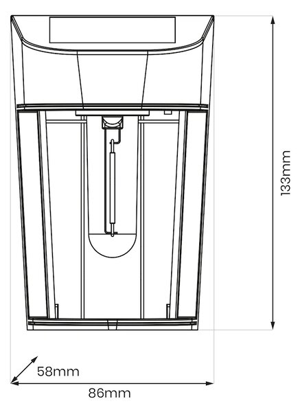 Exteriérové ​​solární nástěnné svítidlo Eno, 1x transparentní/černé plastové stínidlo
