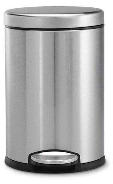 Pedálový odpadkový koš Simplehuman – 4,5 l, kulatý, matná ocel, FPP