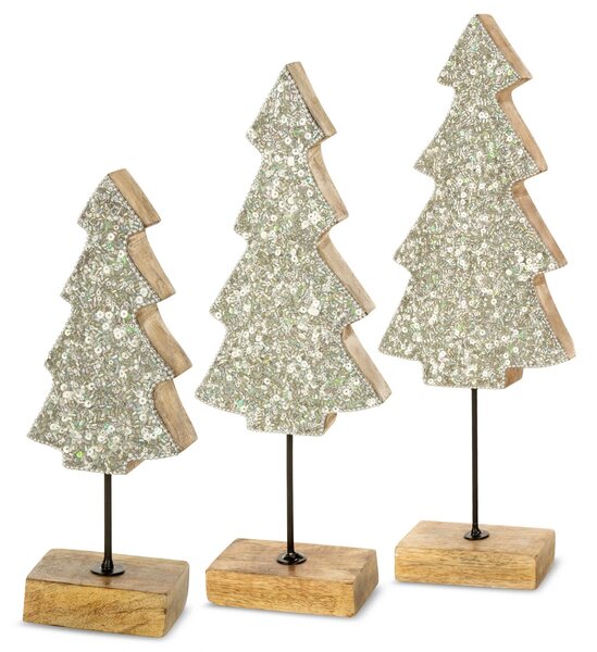 VÁNOČNÍ SOŠKA TREE SADA 2KS 11X5X30 CM VÍCEBAREVNÁ