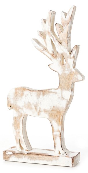 VÁNOČNÍ SOŠKA WOOD AND DEER SADA 2KS 18X5X37 CM VÍCEBAREVNÁ