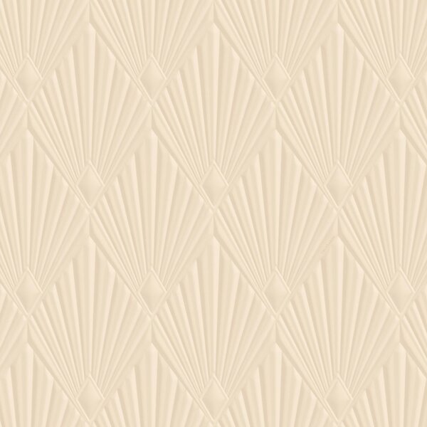 Luxusní geometrická vliesová tapeta na zeď, béžová, Art deco, Z30314, Casa 8, Trussardi