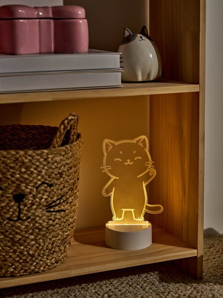 Sinsay - LED lampa ve tvaru kočky - clear