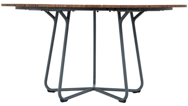 Přírodní bambusový zahradní jídelní stůl HOUE Circle 150 cm