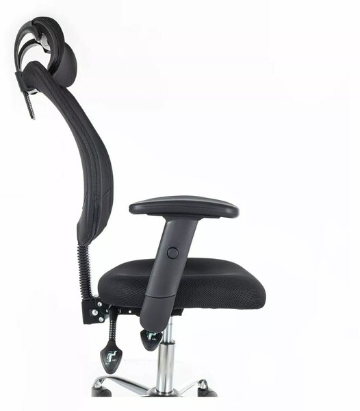 Černé kancelářské křeslo FLEXISEAT Q-118RC