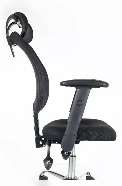 Černé kancelářské křeslo FLEXISEAT Q-118RC