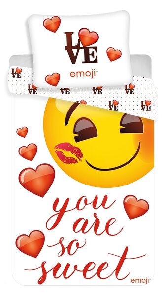 Povlečení bavlna Emoji - "You are so sweet"