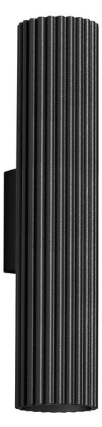 Nástěnné svítidlo Karbon, 1x černé kovové stínítko, (30 cm)