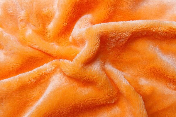 Prostěradlo mikroflanel oranžová (svítivě) 180x200x20 cm