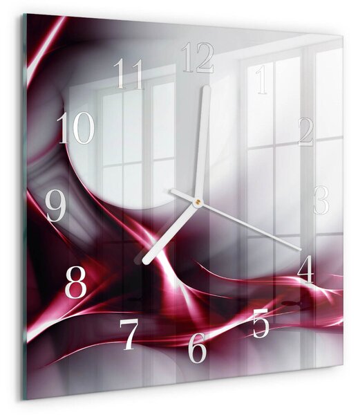 Skleněné hodiny Abstrakce zskb-30x30-00083184