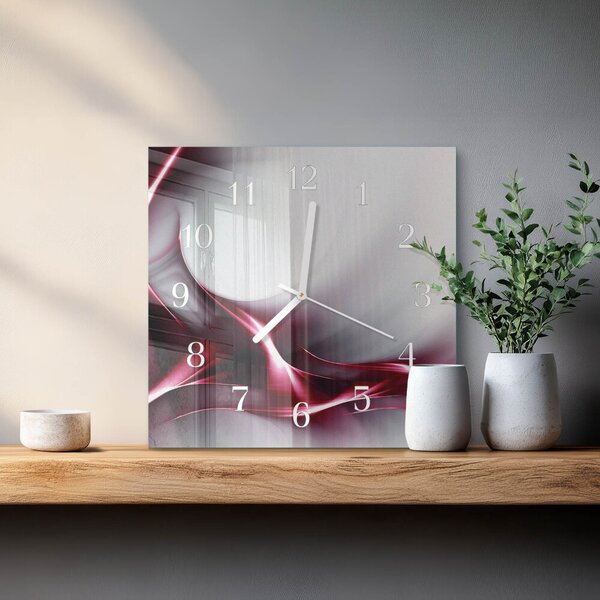 Skleněné hodiny Abstrakce zskb-30x30-00083184