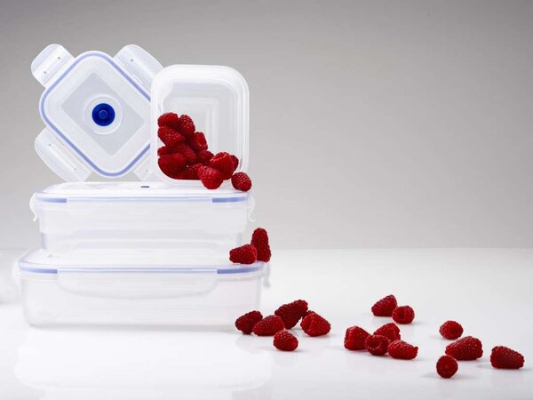 Set plastových vaku dóz na potraviny Compactor Aspi Fresh - 3 dílný