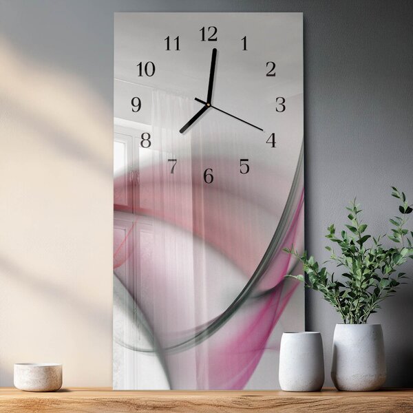 Skleněné hodiny vertikální Abstraktní umění zsppc-30x60-00171297