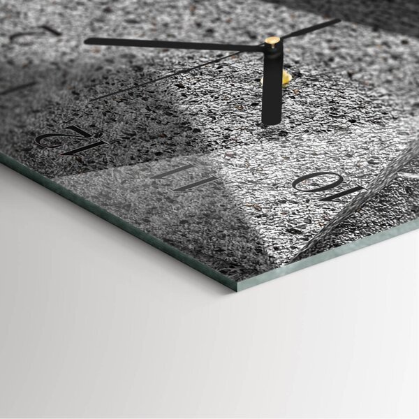 Skleněné hodiny vertikální Mramorový stůl zsppc-30x60-00183015