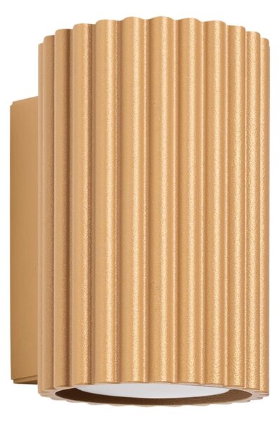 Nástěnné svítidlo Karbon, 1x zlaté kovové stínítko, (10 cm)