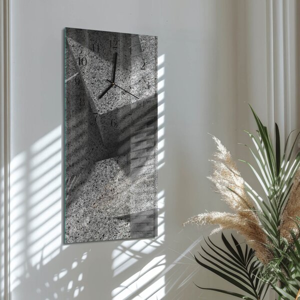Skleněné hodiny vertikální Mramorový stůl zsppc-30x60-00183015