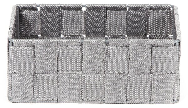 Úložný organizér do zásuvky Compactor TEX - košík M, 18 x 12 x 7 cm, šedý