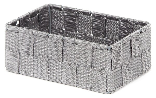Úložný organizér do zásuvky Compactor TEX - košík M, 18 x 12 x 7 cm, šedý
