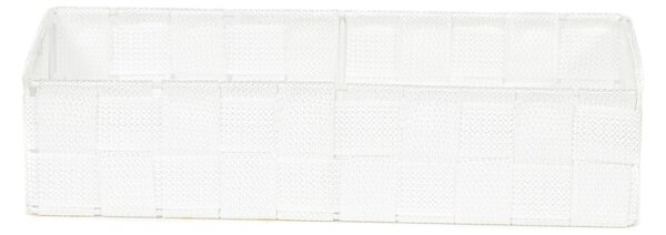 Úložný organizér do zásuvky Compactor TEX - košík L, 30 x 12 x 7 cm, bílý