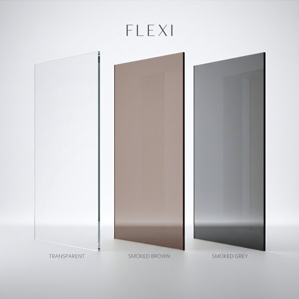 Sprchová zástěna Rea Flexi Transparent / Black 120