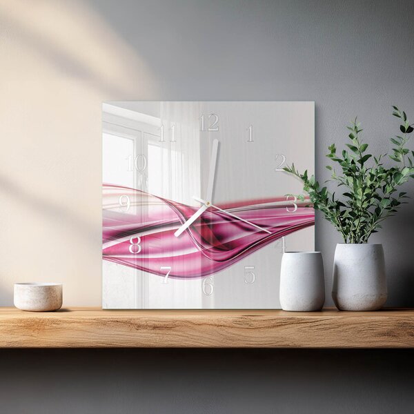 Skleněné hodiny Abstraktní čáry zskb-30x30-00081397