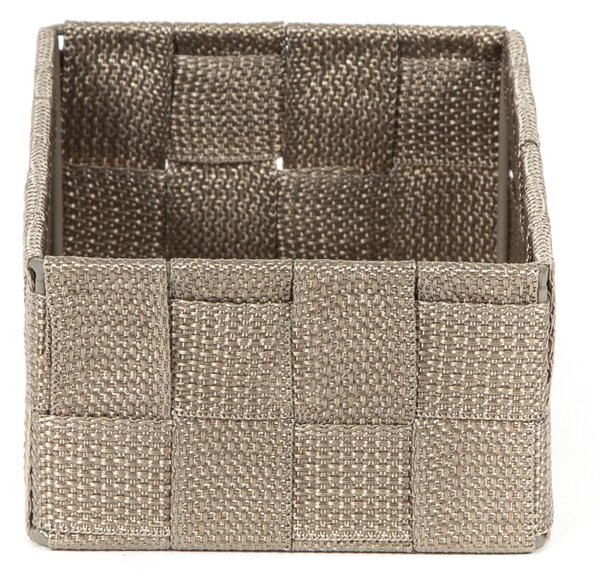 Úložný organizér do zásuvky Compactor TEX - košík M, 18 x 12 x 7 cm, Taupe (šedo-béžový)