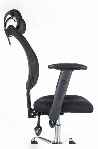 Černé kancelářské křeslo FLEXISEAT Q-118RC